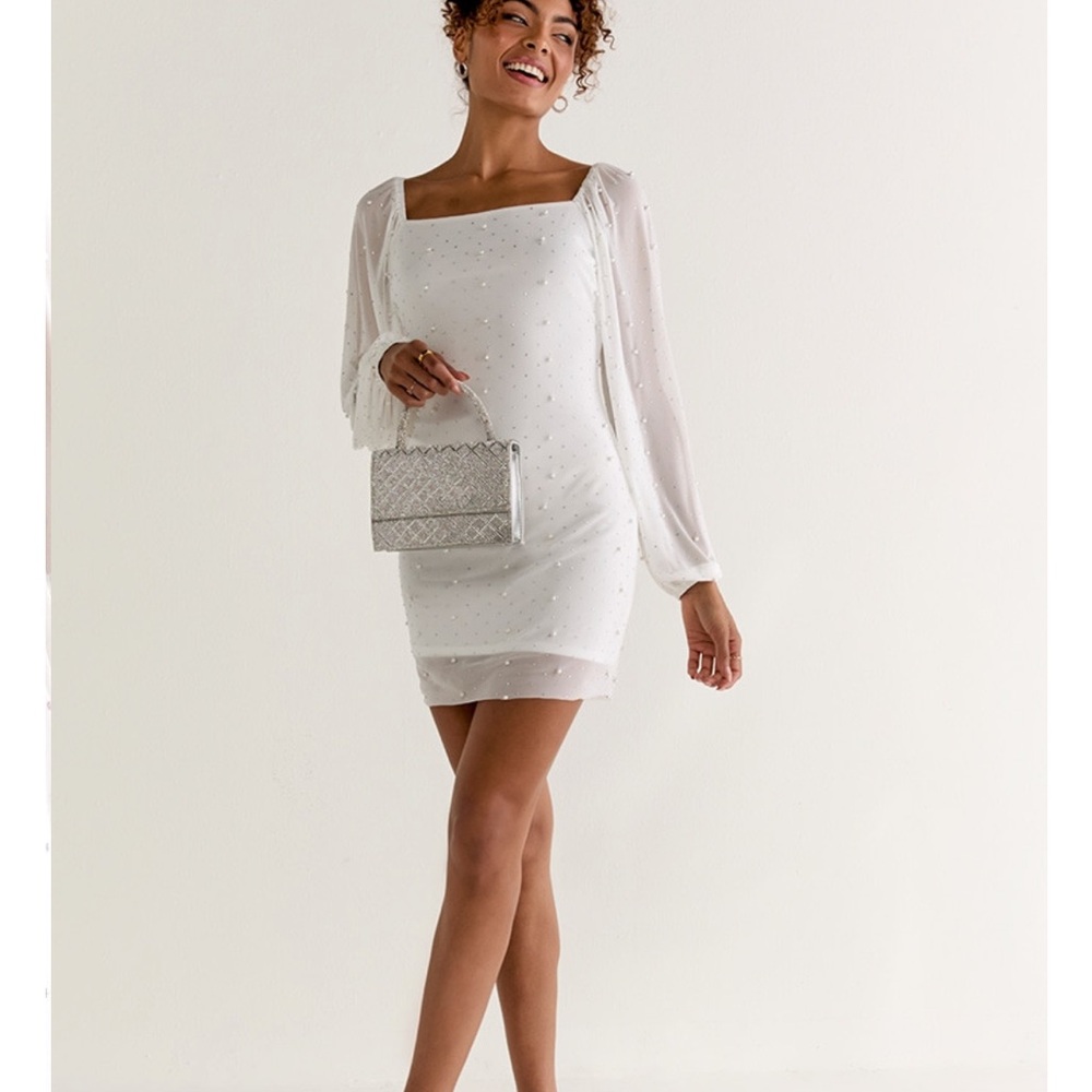 Francesca's Collections White Mini Dress